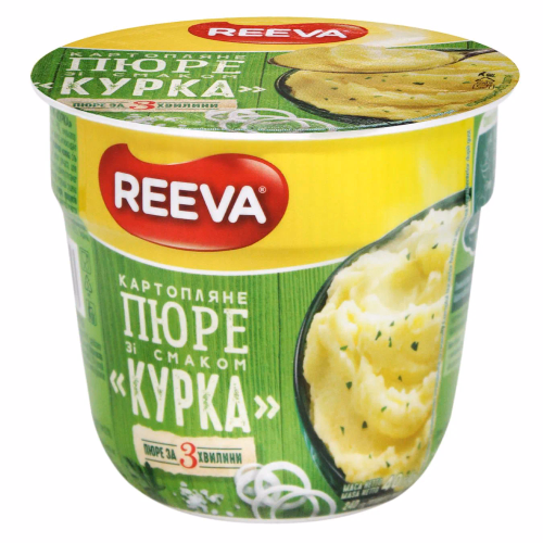 Пюре картопляне зі смаком курки стакан Reeva 40г