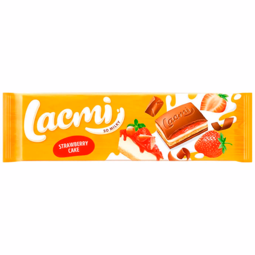ШОКОЛАД Lacmi молочний Strawberry cake 275г Roshen