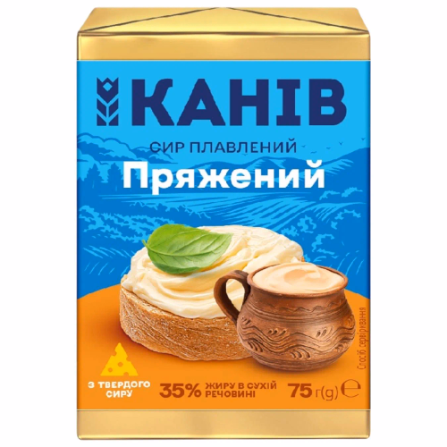 Сир плавл Пряжений ТМ Канів 35% 75г