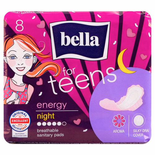 Прокладки гіг Bella Panty for Teens ENERGY night.(8 шт.)