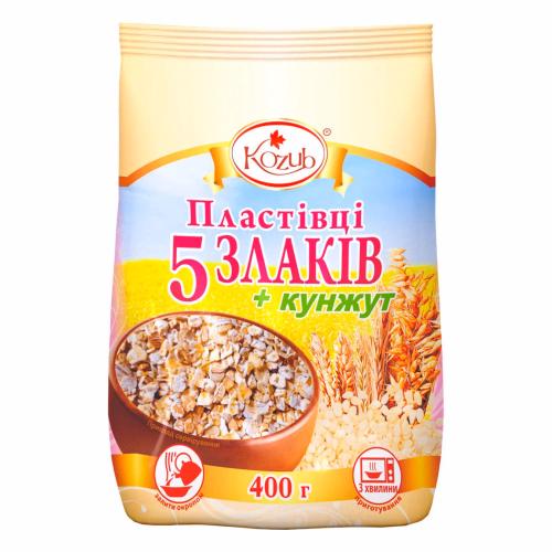КО Пластівці 5 злаків+кунжут КП пакет 0,4