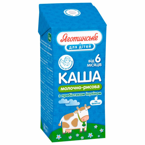Каша молочно - рисова 2%/200/тет/гф24/ЗФЯ/ЯготД