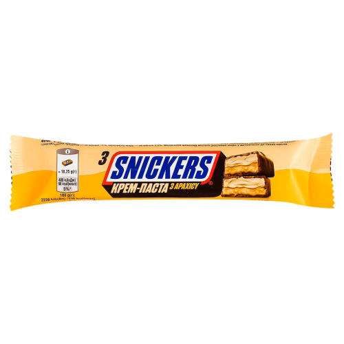 Батончик SNICKERS CREAMY арах.масло 54,75 г