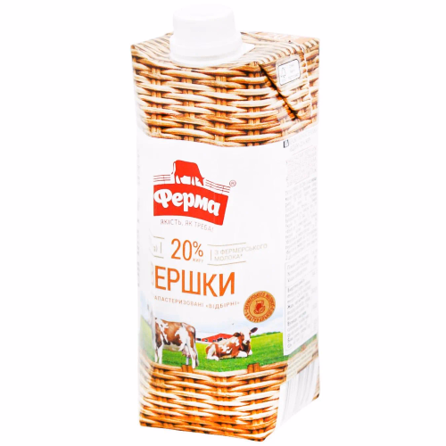 Вершки "Відбірні" 20% ультрапаст. 505г Ферма