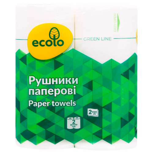 Рушники паперові Ecolo 2шт