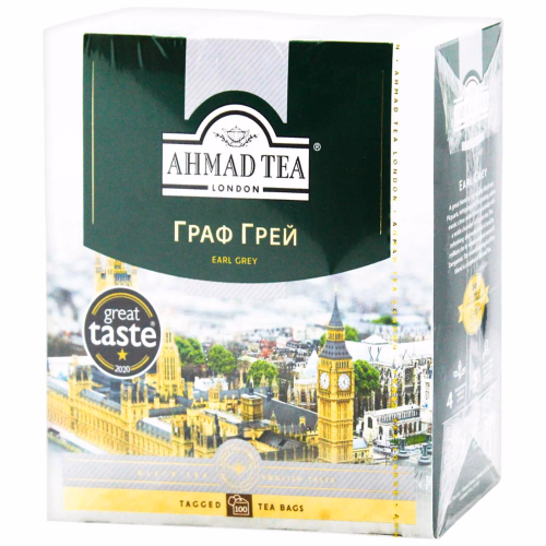 AHMAD Tea. Чай Граф Грей, 100г