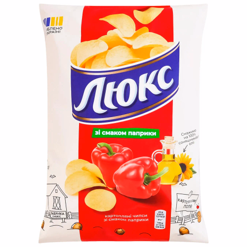 ЛЮКС Чипси паприка 133г