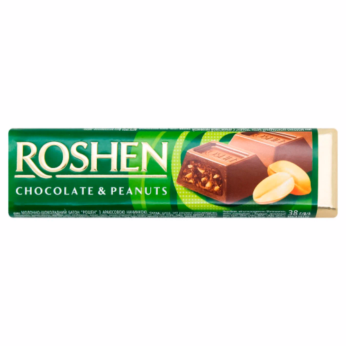 Батончик ROSHEN мол-шок з арахісовою начинкою 38г