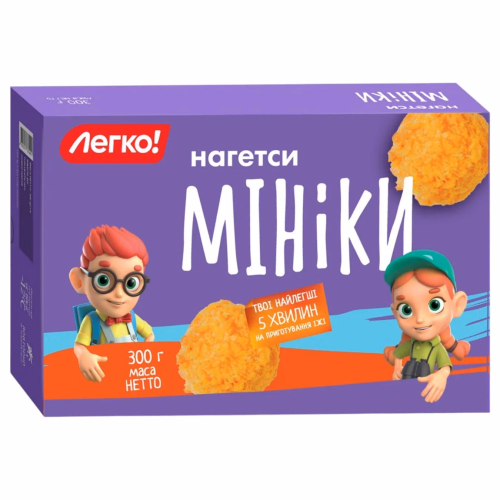 Нагетси курячі Мініки Легко 300г