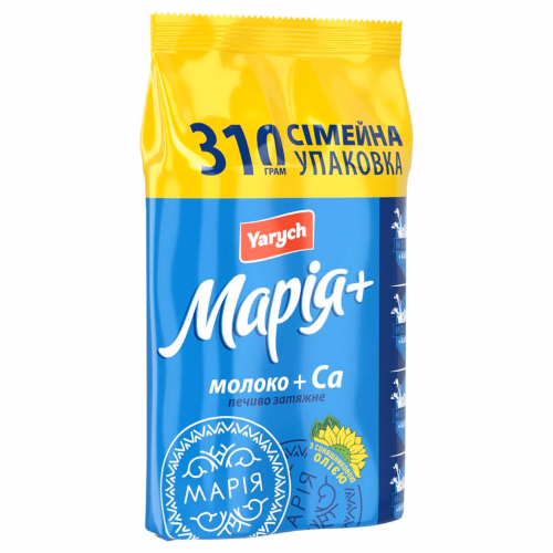 Печиво 310г "Марія з мол та кал Yarych"