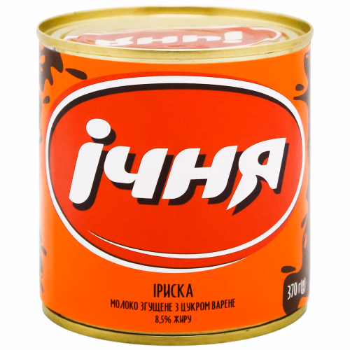 Молоко згущ Іриска 370 Ічня 8,5% ж/б