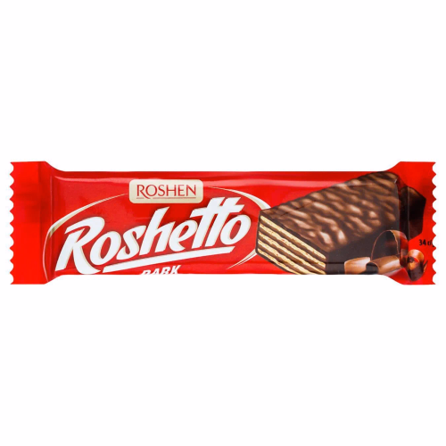Вафельні батончики Roshetto dark ВКФ 34г Roshen