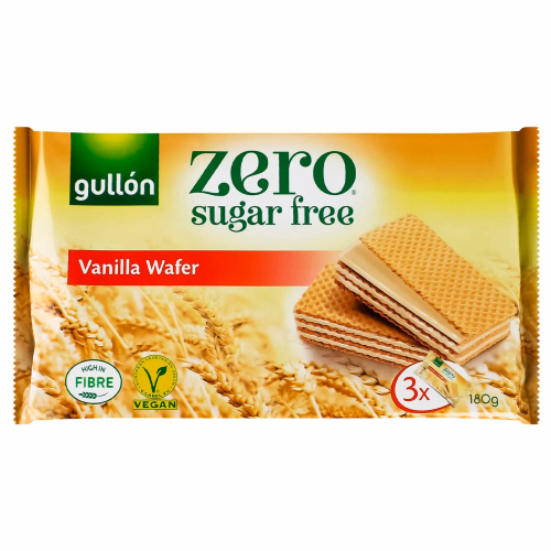 Вафлі Gullon без цукру Diet Nature ваніль 180г