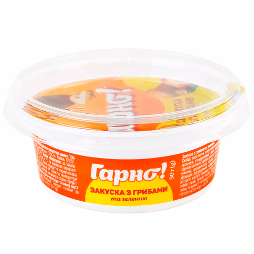 Закуска з грибами та зеленню 90г Гарно.