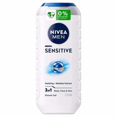 ГЕЛЬ ДЛЯ ДУШУ ЧОЛОВІЧІЙ SENSITIVE 3В1 250 МЛ NIVEA