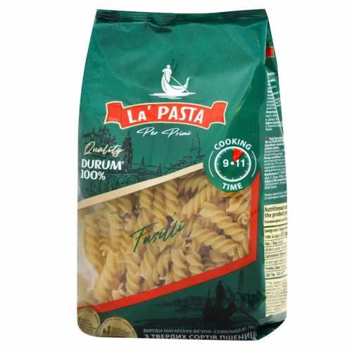 Макаронни Спіральки ТМ La Pasta PRIMI 400г