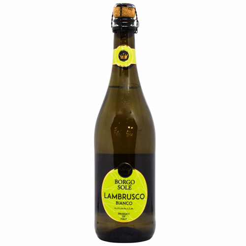 Вино іскристе Borgo Sole Lambrusco dell'Emilia IGT Bianco Amabile біл. напівсл. 0,75л