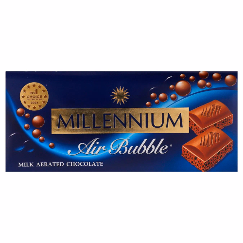 Шоколад MILLENIUM 85г молочний пористий