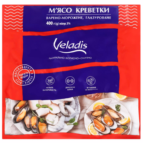 Креветка очищенка Veladis 400г