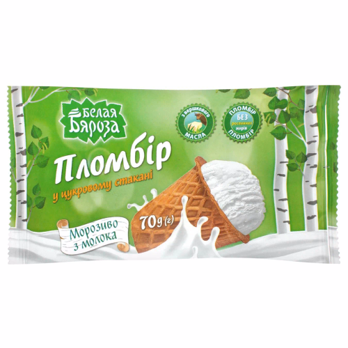 ст.ваф.пломбір Біла Береза  77г