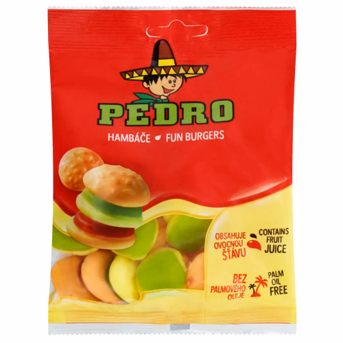 БП Pedro Цукерки Жел Фрукт соком Веселі Бургери 80г