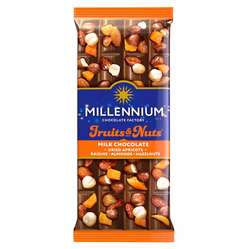 MILLENIUM Fruits&Nuts мол.миг.ліс.гор.курага,родз. 90г