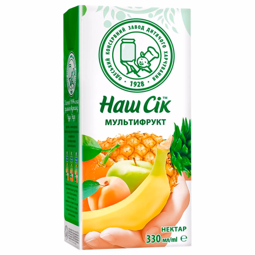 НАШ СІК  0,33л Мультифруктовий нектар