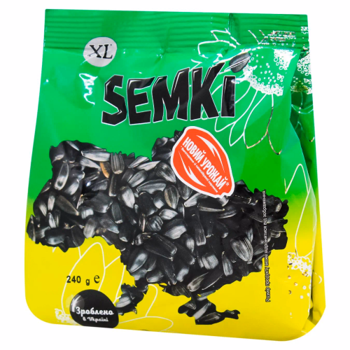 Насіння неочищ. смажене сол.240г SEMKI NUTS