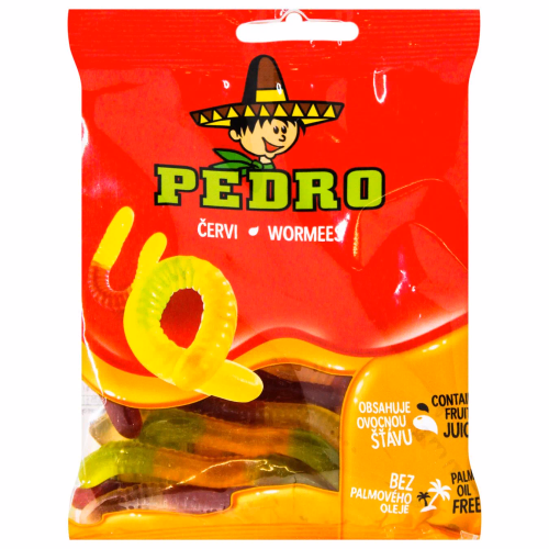 БП Pedro Цукерки Жел Фрукт соком Черв'ячки 80г