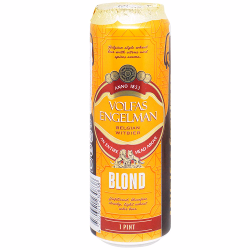 Пиво Volfas Engelman Blond  0,568 л ж/б 4.5%