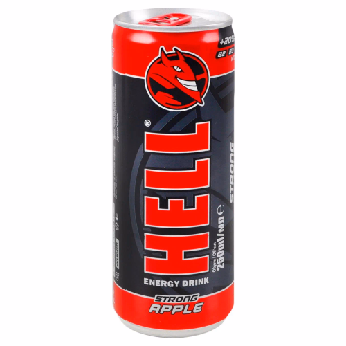 HELL е/н газ. б/а APPLE з ароматом яблука  0,25л