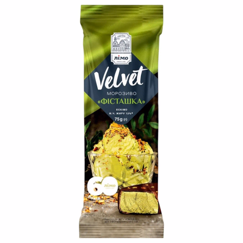Ескімо Velvet фісташковий з н-чем Фісташка в шок.75г Лімо