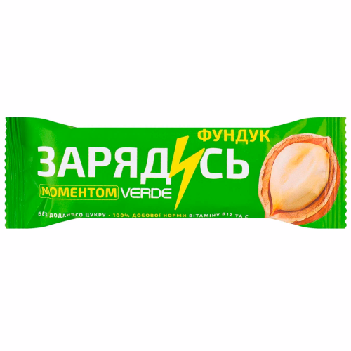 Батончик Зарядись, вітамін В12- фундук, 30 г