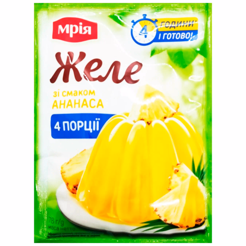 Желе ананас  УБ 78г МРІЯ
