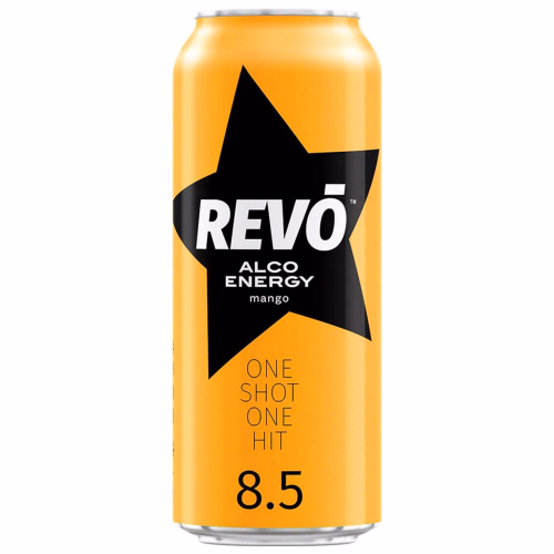 Слаб/алког напій REVO манго 0,5л ж/б
