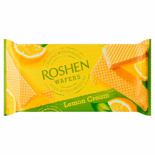 Вафлі Roshen Wafers лимон ВКФ 216г