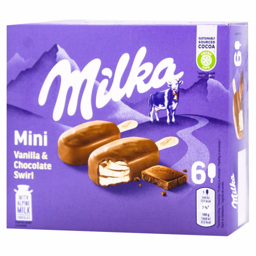 Морозиво MILKA міні набір 37г *6шт