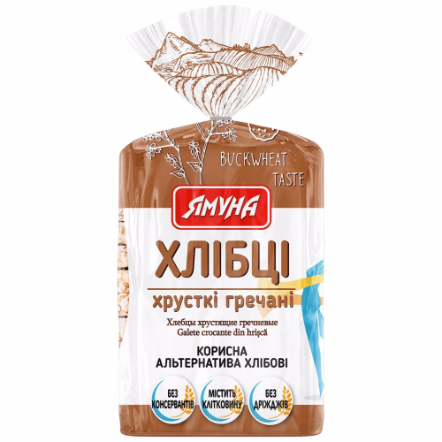 Хлібці гречані хрусткі 80г Ямуна