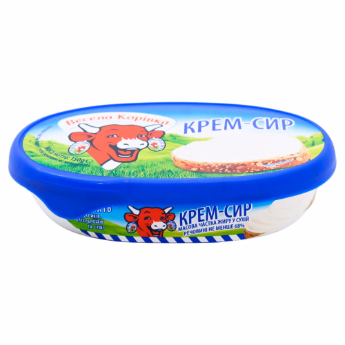 Сир к/м ванночка 68% "Крем-cир" 150гр Весела корівка