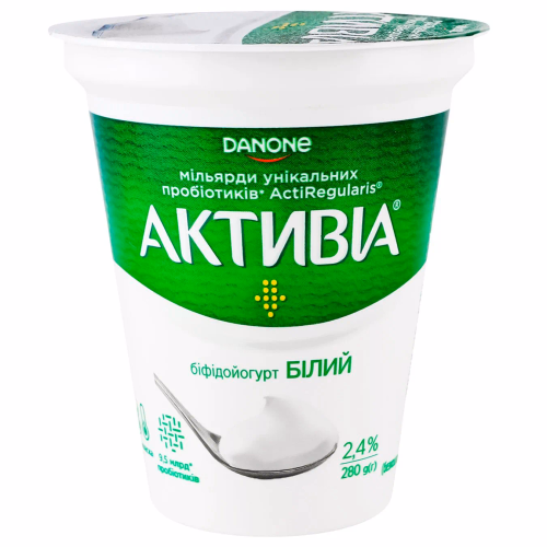 Активіа Біфідойогурт 2,4% стакан 280г