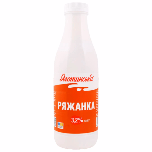 Ряжанка 3,2% 750г пет/пл ЯГОТИНСЬКЕ