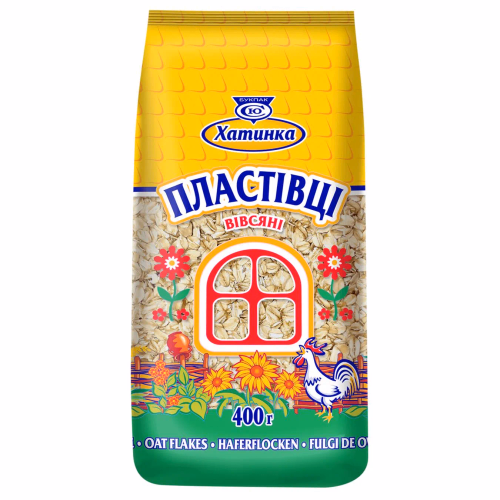 Пластівці вівсяні "Хатинка" 0,4кг