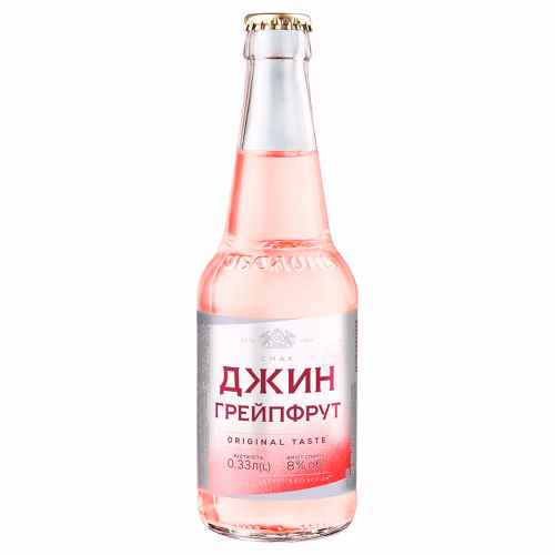 Слаб/алког напій ДЖИН-ГРЕЙПФРУТ скл/пл 0,33л "Оболонь"