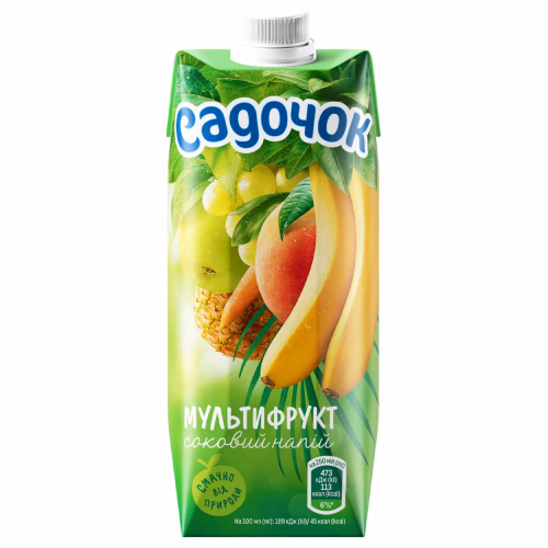 Садочок Мультифрукт нектар з м'якоттю 0,5л