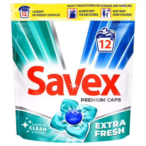 Капсули для прання  Savex Super Caps 2in1 Extra Fresh 12шт