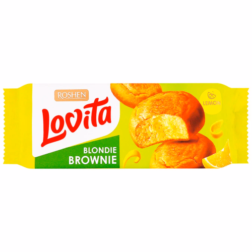 Здобне печиво Lovita Blondie Brownie з лимоном ККФ 152г