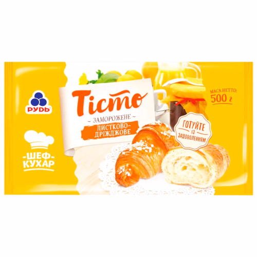 Тісто лист.дріжд. замор. 0,5кг