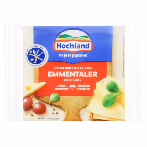 Hochland сир пл. 130г Емменталер (ломтики)