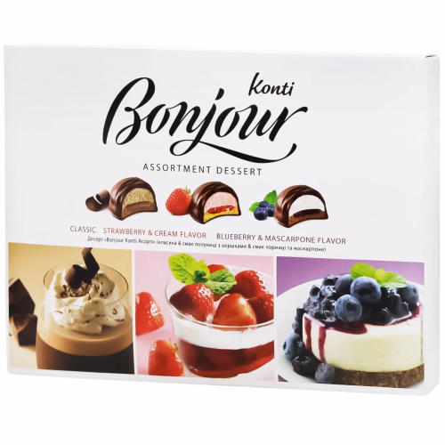 Десерт «Bonjour Konti Асорті» 348г. К