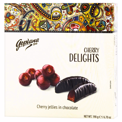 Мармелад жувальний Delights вишня в шоколоді 190г